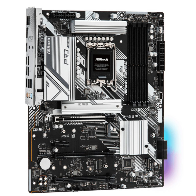 Mатеринська плата s1700 Intel B760 DP/HDMI/eDP 4xM.2 4xDDR5 2.5GbE LAN ATX ASROCK B760 PRO RS