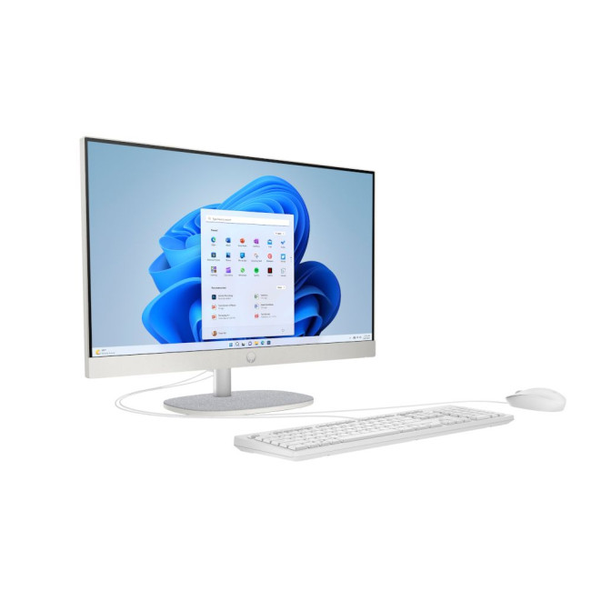 моноблок 23.8FI/U5-125U/16GB DDR5/512/UMA/DOS/FHD Cam/WK/Shell White HP All-in-One 24-cr1006ua PC (D3SB2EA)