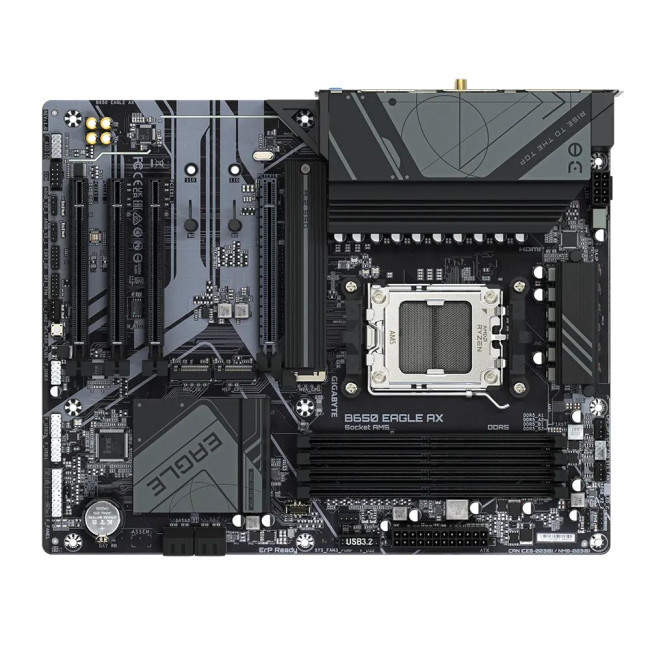 Mатеринська плата sAM5 AMD B650 DP/HDMI 3xM.2  GbE LAN ATX GIGABYTE B650 EAGLE AX