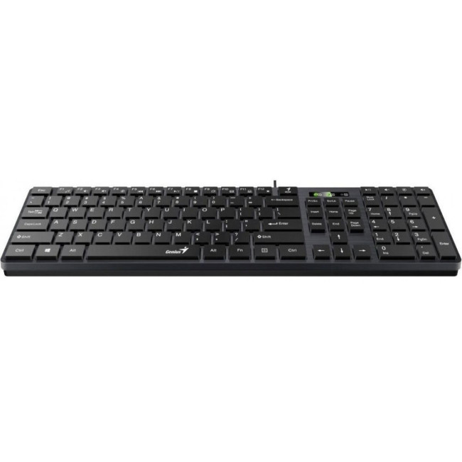 клавiатура дротова USB Black UKR GENIUS SlimStar 126 (31310017407)