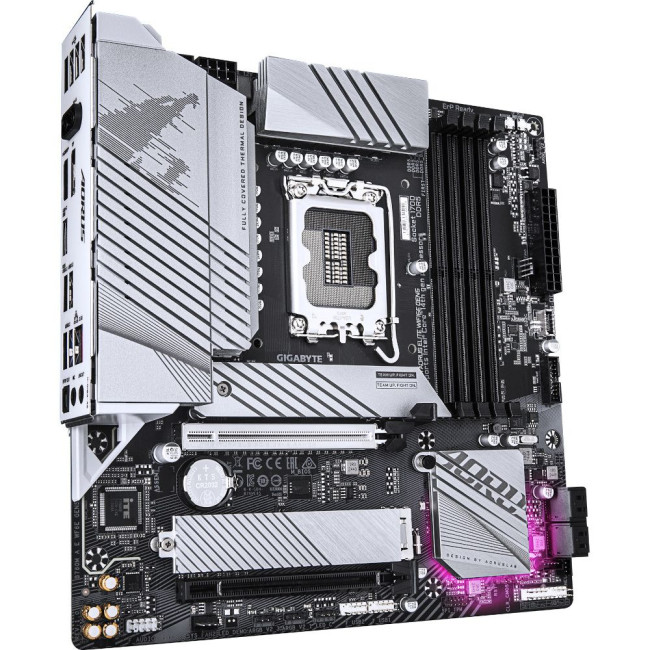 Mатеринська плата s1700 Intel B760 HDMI/DP 4xDDR5 2xM.2 2.5GbE LAN mATX PCI Express x16 slot, suppor GIGABYTE B760M AORUS ELITE WIFI6E GEN5