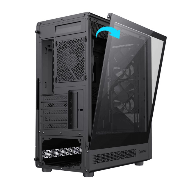 Корпус комп'ютерний MicroTower без блока живлення M-ATX, ITX,Tempered Glass,Mesh,USB2.0x1,USB3.0x1,T GAMEMAX Focus MB