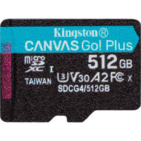 Карта пам'яті 512GB microSDXC Canvas Go Plus Gen4 200MB/s A2 U3 V30 Card + w/o ADP KINGSTON SDCG4/512GBSP