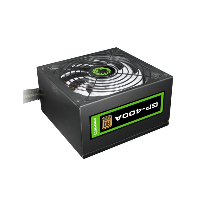 Блок живлення ATX 400W APFC, 80+Bronze, вентилятор 120 мм, чорний, коробочний GAMEMAX GP-400A