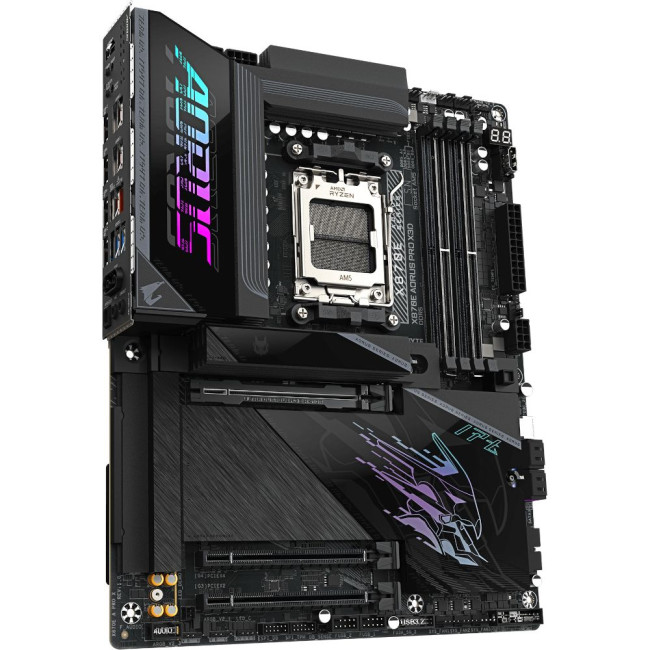 Mатеринська плата sAM5 AMD X870E 2xHDMI/2xUSB4 Type-C 4xM.2 5GbE LAN ATX GIGABYTE X870E AORUS PRO X3D