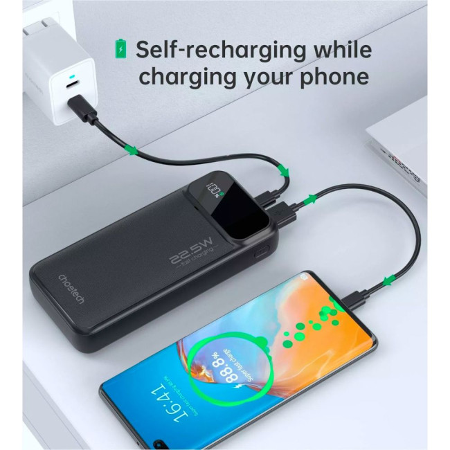 УМБ Choetech PD22.5w Power Bank 20000mAh CHOETECH PD22.5w Power Bank 20000mAh (B729)