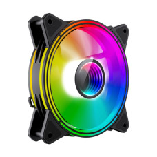 Кулер для корпусу 120 мм, 3pin(M/F)/3+4pin Molex ARGB, чорна рамка FN-12Rainbow-Q-Infinity GAMEMAX FN-12Rainbow-Q-Infinity