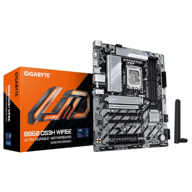 Mатеринська плата s1851 Intel B860 DP/HDMI  2xM.2 2.5GbE LAN ATX GIGABYTE B860 DS3H WIFI6E
