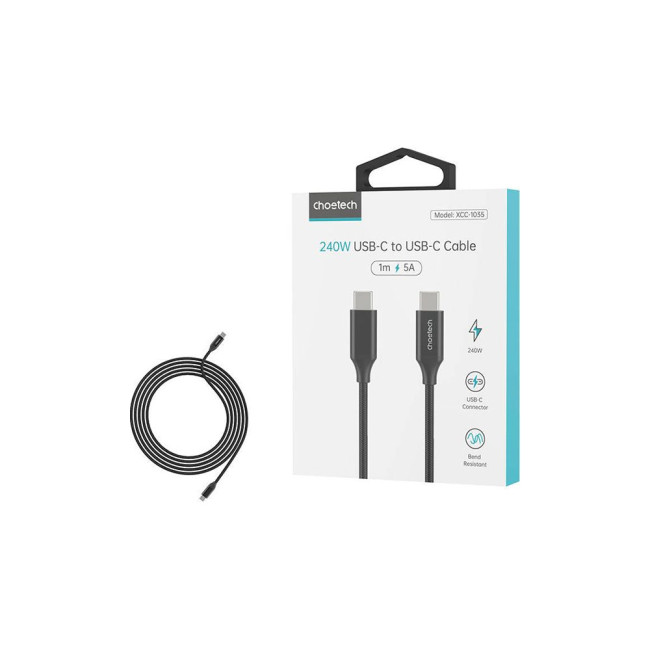 Кабель Choetech USB-C 3.1 240 Вт 1 м CHOETECH USB-C 3.1 240W 1M (XCC-1035)