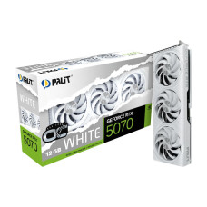Відеокарта Palit NVIDIA RTX5070 WHITE OC 12GB GDDR7 192bit 3-DP HDMI PALIT-XPERTVISION RTX5070 WHITE OC 12GB GDDR7 (NE75070U19K9-GB2050W)