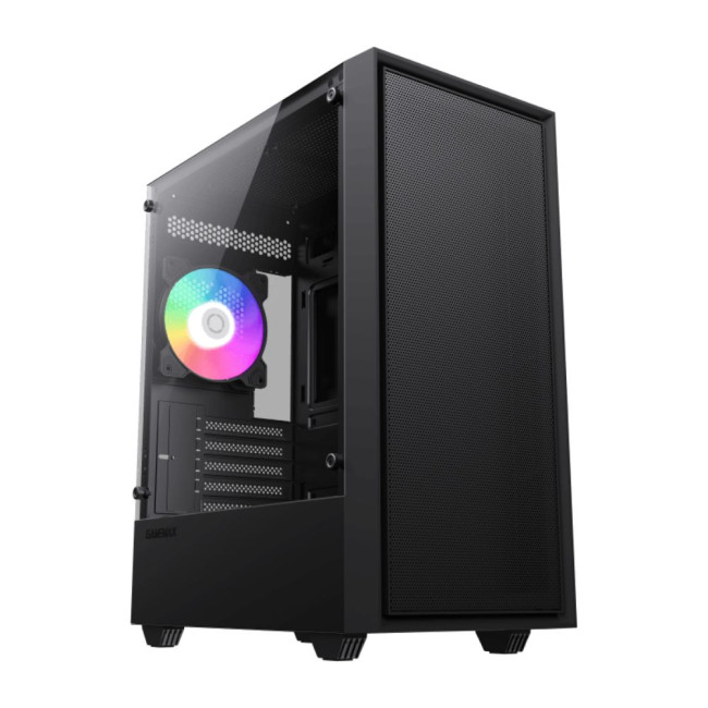 Корпус Micro ATX без блока живлення, закалене скло GAMEMAX Storm Black