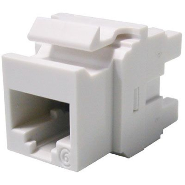 Модуль Keystone 1xRJ45, UTP, Cat 6, білий MOLEX KSJ-00033-02
