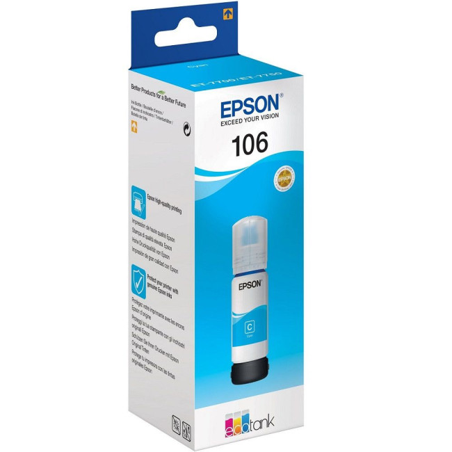 Чорнила сині для L7160/L7180 EPSON L7160/L7180 Cyan (C13T00R240)