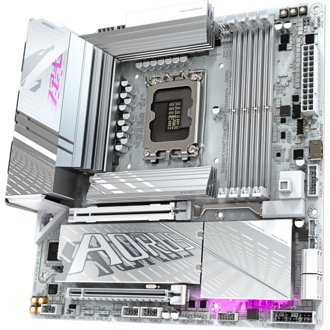 Mатеринська плата s1851 Intel Z890 HDMI/DP/DP(USB4-C)  3xM.2 2.5GbE LAN mATX GIGABYTE Z890M AORUS ELITE WIFI7 ICE