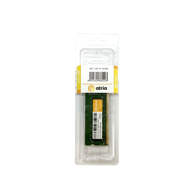 модуль пам'яті 8Gb DDR4 3200MHz sodimm ATRIA UAT43200CL22SK1/8