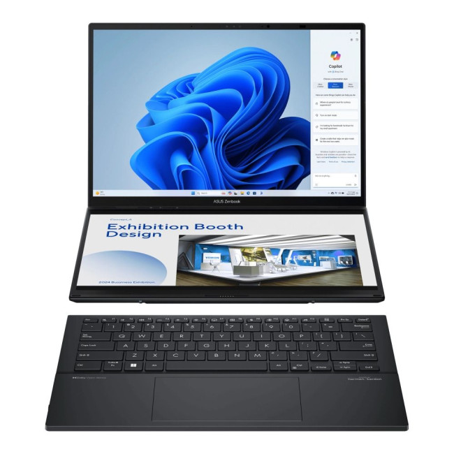 ноутбук 2*14FT_OLED/U9-285H/32/2TB SSD/Intel Arc/W11P/Inkwell Gray ASUS UX8406CA-QL047X (90NB14X1-M001P0)