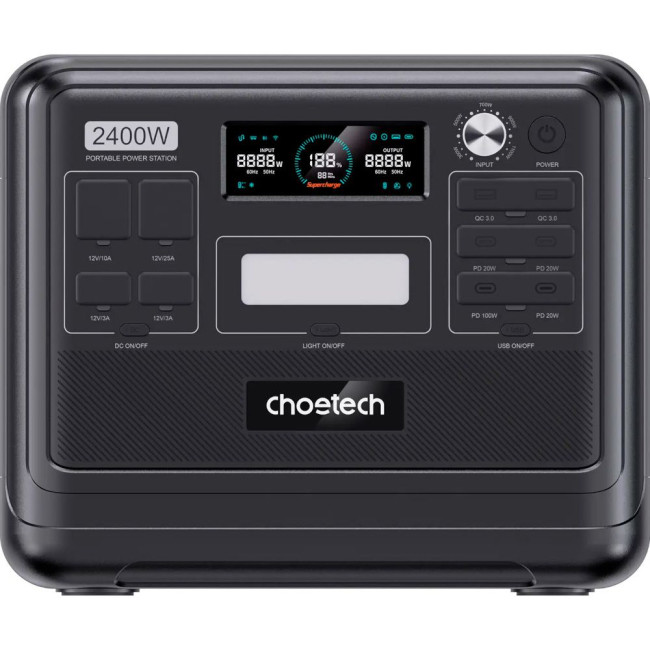 Мобільна зарядна станція Choetech 2400W Bidirectional charging power station CHOETECH 2400W Powerstation (BS008)