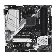 Материнська плата AMD AM4 B5504DDR4 2PCIex16 2M.2 VGA/HDMI/DP TypeC ASROCK B550M PRO4