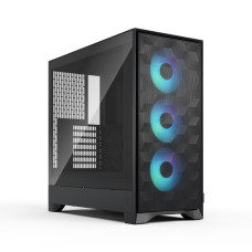 Корпус ATX без БЖ, чорний, з загартованим cклом Pop 2 Air Black TG RGB FRACTAL DESIGN Pop 2 Air Black TG RGB (FD-C-POA2A-03)