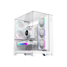 Корпус ATX без блока живлення, загартоване скло, ATX,M-ATX,ITX, VGA Card Length Up to 400 GAMEMAX Infinity Pro WH