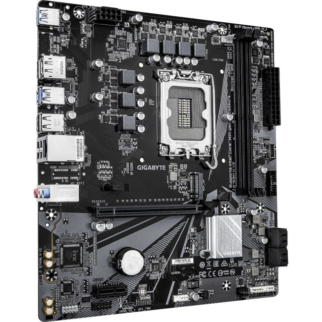 Mатеринська плата s1700 Intel B760 HDMI/DP 2xDDR5 1xM.2 GbE LAN mATX GIGABYTE B760M H V2