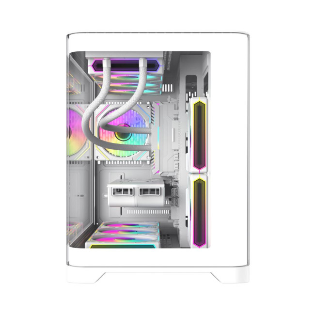 Корпус Mid Tower M-ATX без блока живлення , загартоване склоM-ATX,ITX, Tempered Glass,USB3.0x1,USB2. GAMEMAX HYPE-M White