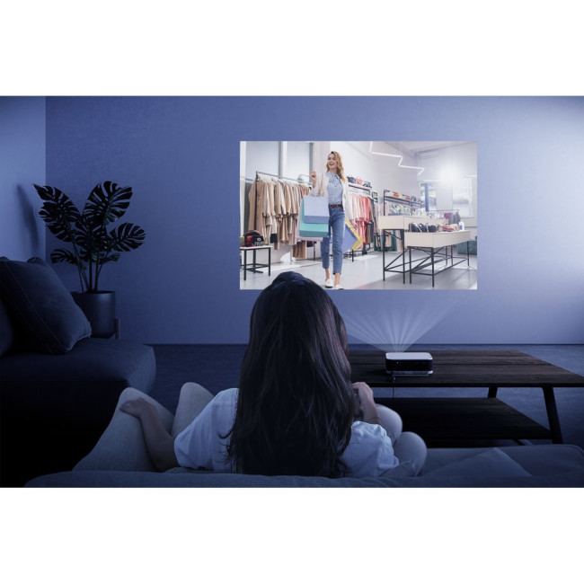 проектор EF-61W (LED, FHD,3LCD, 700Lm, 5000000 :1, 1.2:1, USB-A, USB-B, GTV, Wifi, Bt, 5+5Вт,white) EPSON EF-61W (V11HB72042)
