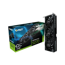 Відеокарта Palit NVIDIA RTX5070 INFINITY 3 OC 12GB GDDR7 192bit 3-DP HDMI PALIT-XPERTVISION RTX5070 INFINITY 3 OC 12GB (NE75070S19K9-GB2050S)