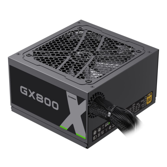 Блок живлення 800W, 80 Gold ,  Smart fan 120mm OTP/ OVP / UVP/ SIP / OCP/ OLP/ OPP/ SCP GAMEMAX GX-800