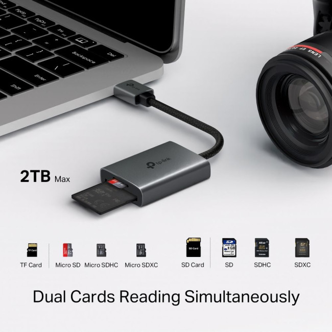 Зчитувач карт пам'яті USB 3.0 типу A для SD та mic roSD 3.0 TP-Link, UA430 TP-LINK UA430