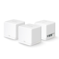 Домашня Mesh Wi-Fi система Mercusys(3шт комплект)AC1300 Whole-Home Mesh Wi-Fi/2x1000Mbps LAN Ports MERCUSYS Halo H30G(3-pack)