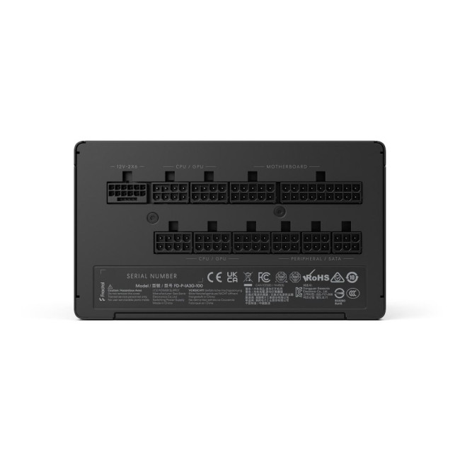 Блок живлення Ion 3 Gold 1000W (ATX3.1, PCIe Gen5) чорний, повністю модульний FRACTAL DESIGN Ion 3 Gold 1000W Black, EU (FD-P-IA3G-100-EU)