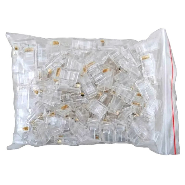 Конектор RJ45, UTP, 5е cat, 8p8c (100шт пакунок) KINGDA KDPG8016/100