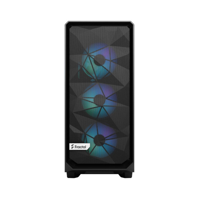 Корпус ATX без БЖ, чорний, скло Meshify 2 Compact Lite RGB Black FRACTAL DESIGN Meshify 2 Compact Lite RGB Bla (FD-C-MEL2C-05)