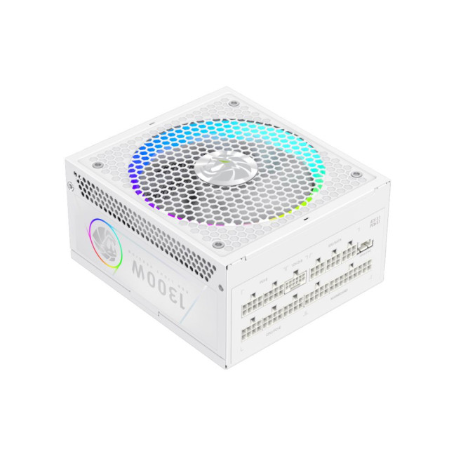 Блок живлення ATX 3.1 & PCIe5.1_  1300W, 80+ Platinum,RGB Smart  fan 140mm,fully modular ,Japanese 1 GAMEMAX RGB PRO 1300P WH