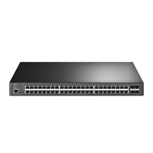 JetStream 48-портовий гігабітний керований комутатор з 48 портами PoE+ та 4 портами 10GE SFP+ L2 TP- TP-LINK SG3452XP