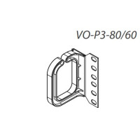 Кабелеутримувач горизонтальний80x60мм, 1шт RAL9005 CONTEG VO-P3-80/60