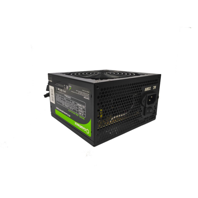 Блок живлення ATX 400W з кабелем живлення, вентилятор 120 мм, чорний GAMEMAX GM-400 Black
