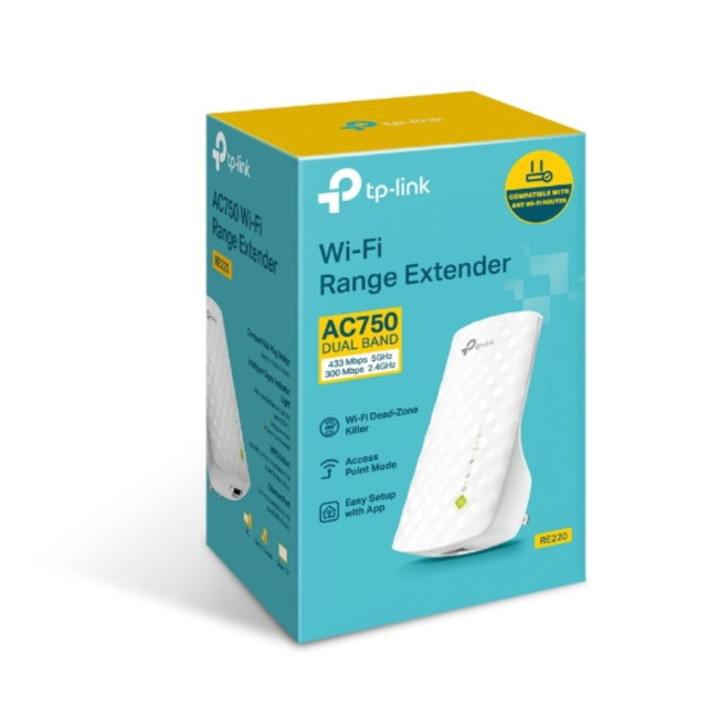 Підсилювач WiFi сигналу TP-Link TP-LINK RE220