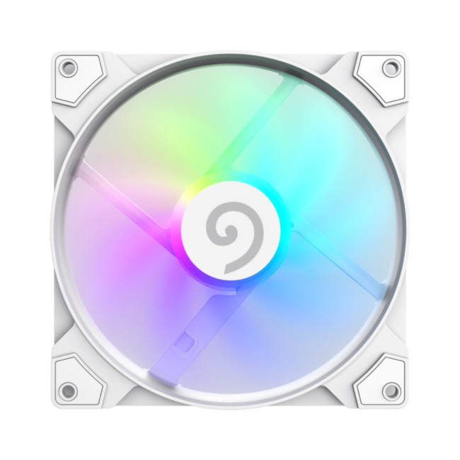 Кулер для корпусу 140 мм, 4pin(M/F)/3pin(M/F), ARGB, PWM, білий FN14A-S5-W GAMEMAX FN14A-S5-W
