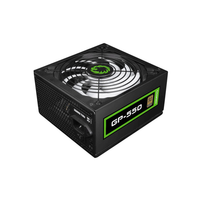 Блок живлення ATX 550W APFC, 80+Bronze, вентилятор 140 мм, чорний, коробочний GAMEMAX GP-550