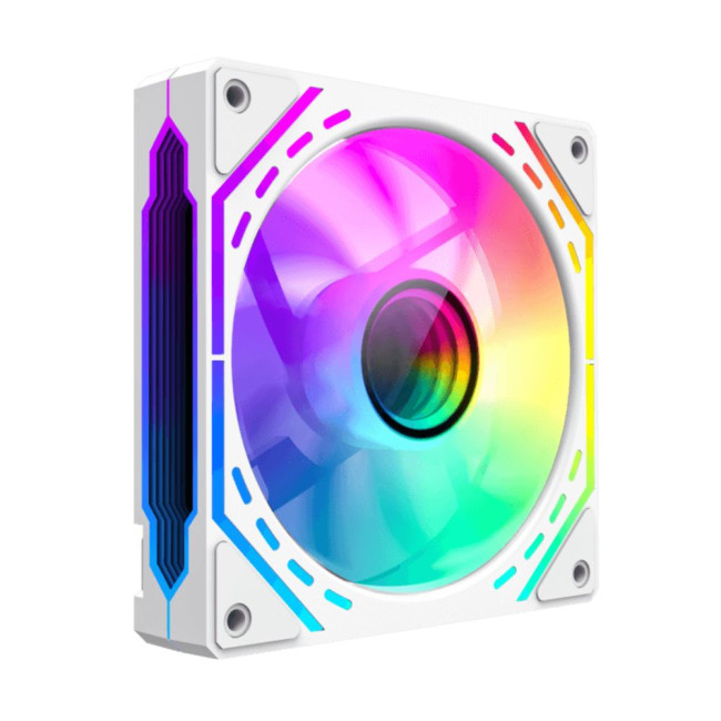 Кулер для корпусу 120 мм, 4pin(M/F)/3pin(M/F), ARGB, PWM, білий FN12A-S2I-W GAMEMAX FN12A-S2I-W