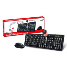 набiр миша+клавiатура бездротовий USB Two color UKR GENIUS KM-8200 (31340003428)