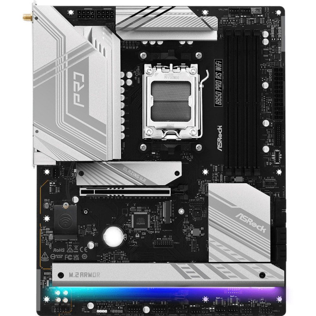 Mатеринська плата sAM5 AMD B850 4xDDR5 HDMI/USB3.2 4xM.2 2.5GbE LAN ATX ASROCK B850 PRO RS WIFI