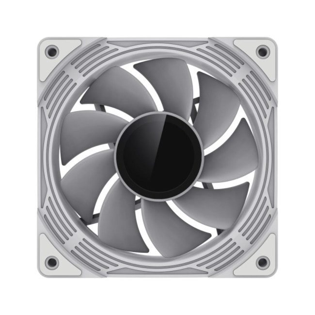 Кулер для корпусу 120 мм, 4pin(M/F)/3pin(M/F), ARGB, PWM, білий, реверсивний FN12A-C8I-RW GAMEMAX FN12A-C8I-RW