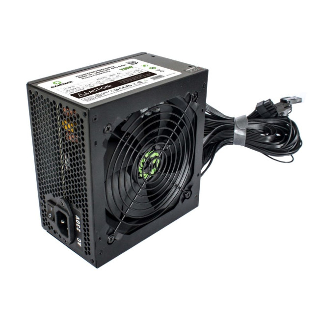 Блок живлення ATX 700W APFC,80+з кабелем живлення, вентилятор 120 мм, чорний GAMEMAX GM-700 80+ APFC Black