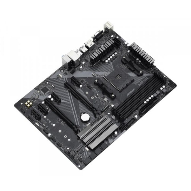 Материнська плата sAM4 AMD B450 DVI/HDMI/VGA 2xM.2 GbE Lan ATX for 6GPU! ASROCK B450 PRO4 R2.0