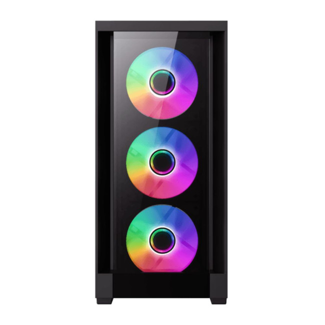 Корпус Micro ATX без блока живлення, закалене скло GAMEMAX Defender TG