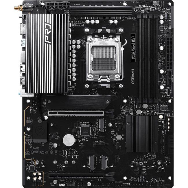 Mатеринська плата sAM5 AMD B850 4xDDR5 HDMI/USB3.2 4xM.2 2.5GbE LAN ATX ASROCK B850 PRO-A WIFI