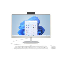 моноблок 23.8FI/U5-125U/16GB DDR5/512/UMA/DOS/FHD Cam/WK/Shell White HP All-in-One 24-cr1006ua PC (D3SB2EA)